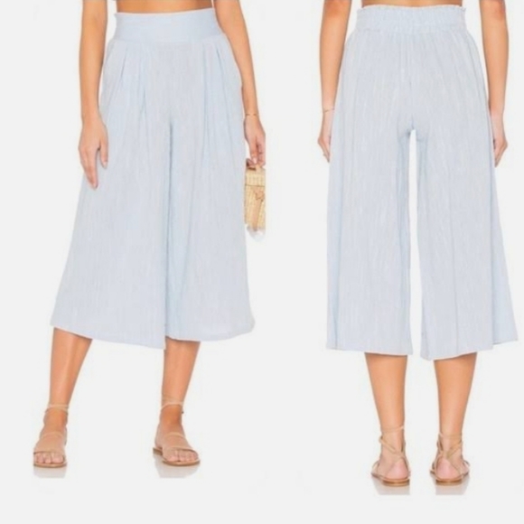 MISA Matos Los Angeles wide leg cropped gingham pant. - Picture 6 of 7